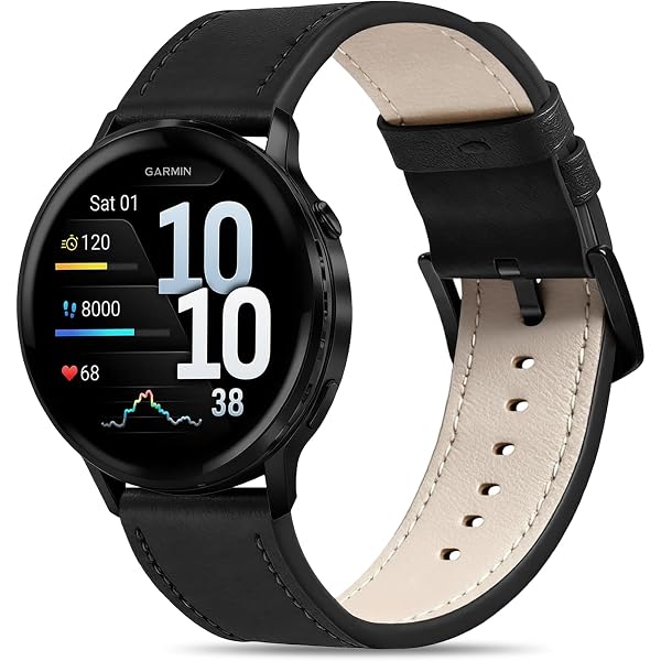 Amazon.com: Leather Watch Band for Garmin Venu 4 45mm/Venu 3/Venu